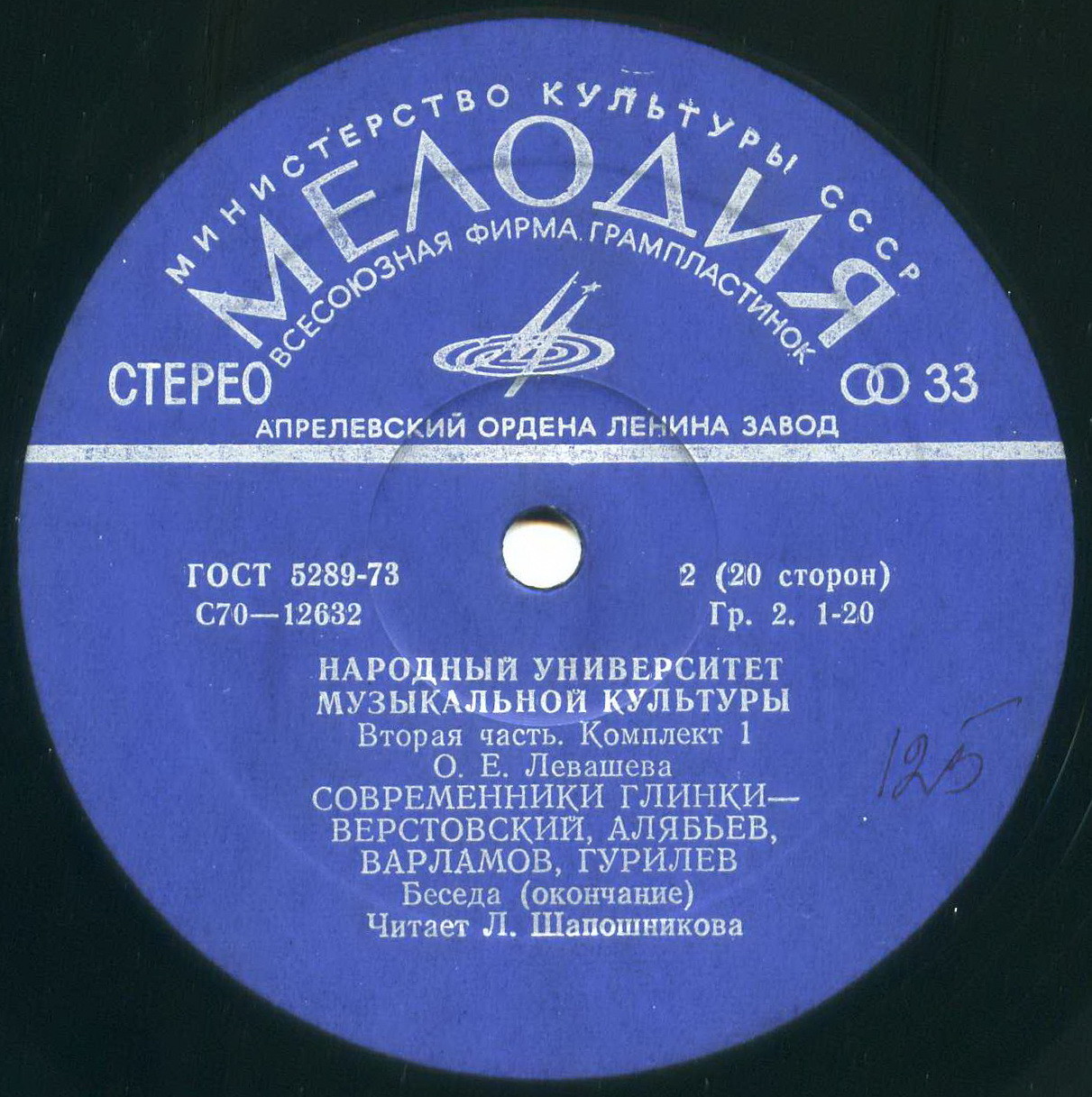 Народный Университет Музыкальной Культуры. 2-я часть, комплект 1 (подписное издание)