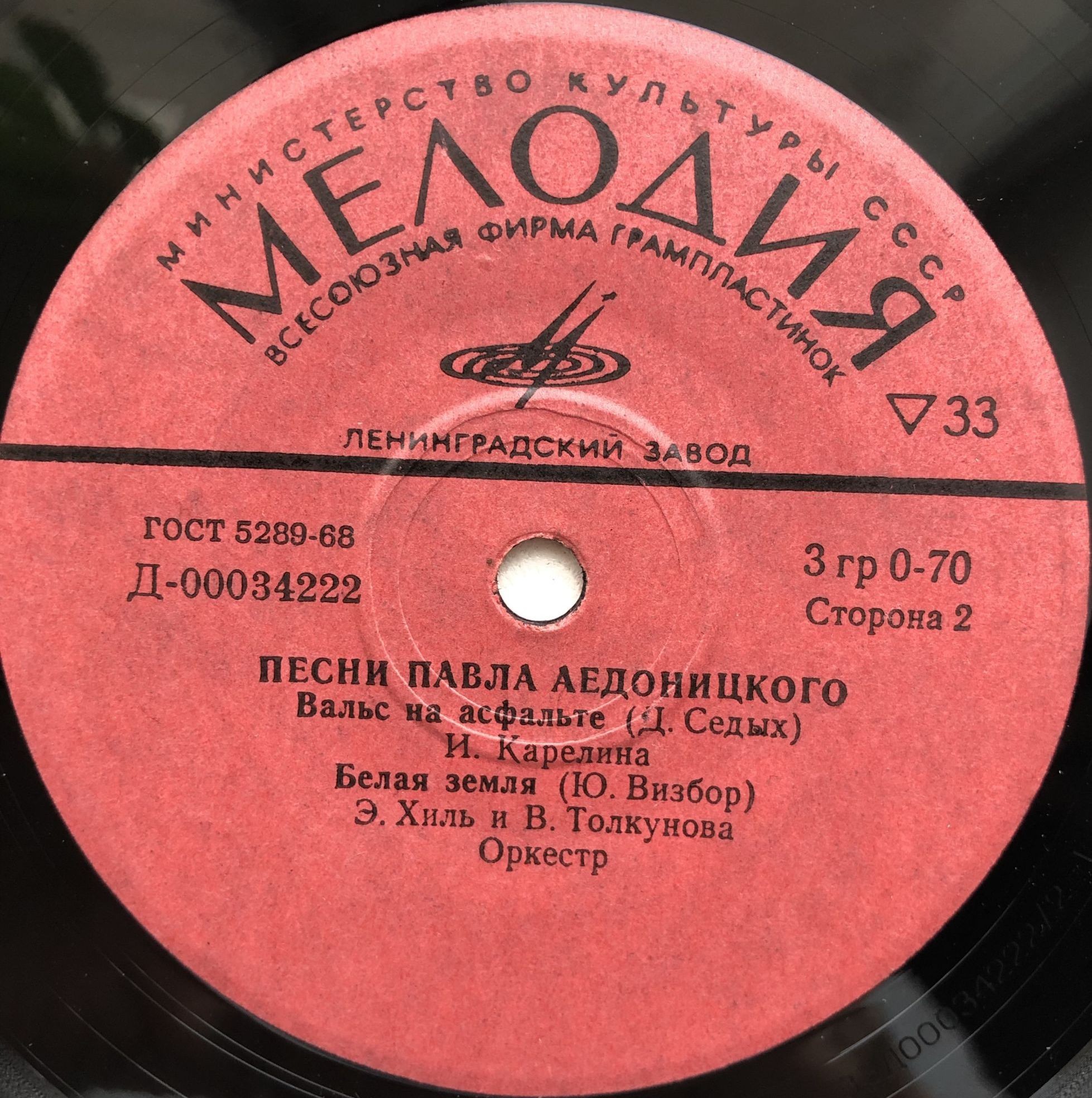 Песни Павла Аедоницкого