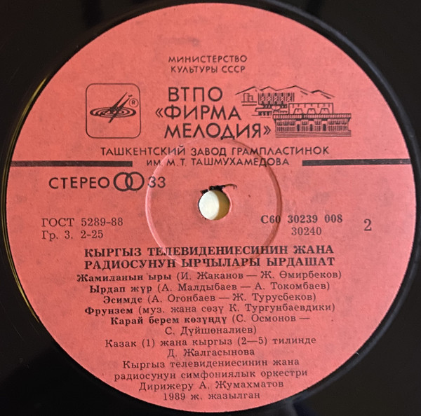 ПОЮТ СОЛИСТЫ КИРГИЗСКОГО ТЕЛЕВИДЕНИЯ И РАДИО.