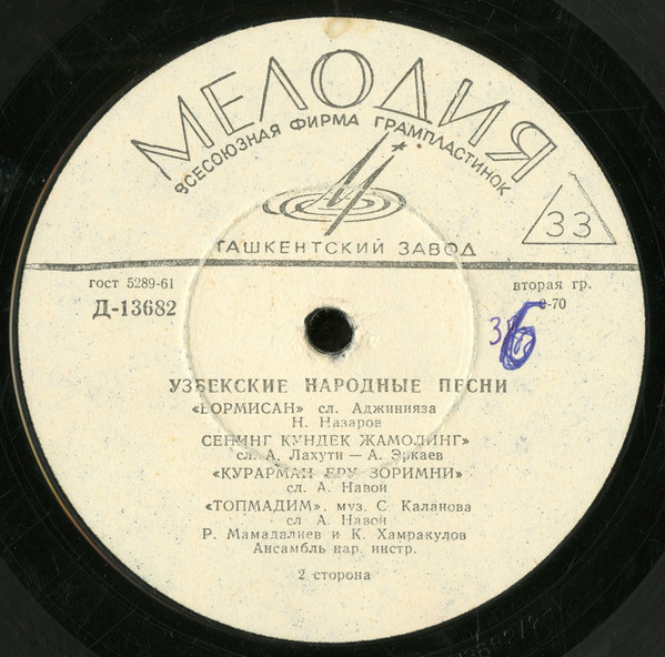 Узбекские народные песни