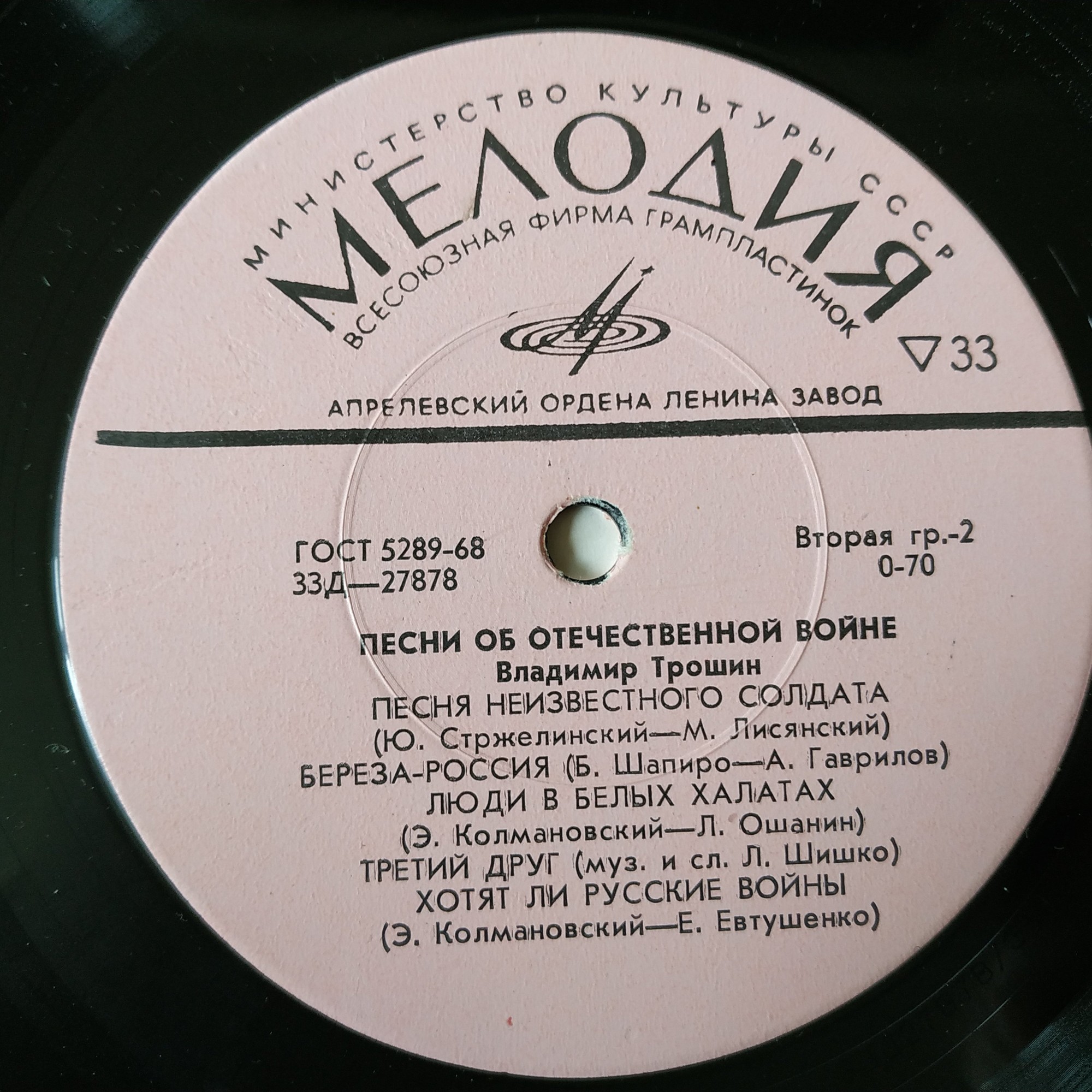 Владимир Трошин. Песни о Великой Отечественной войне