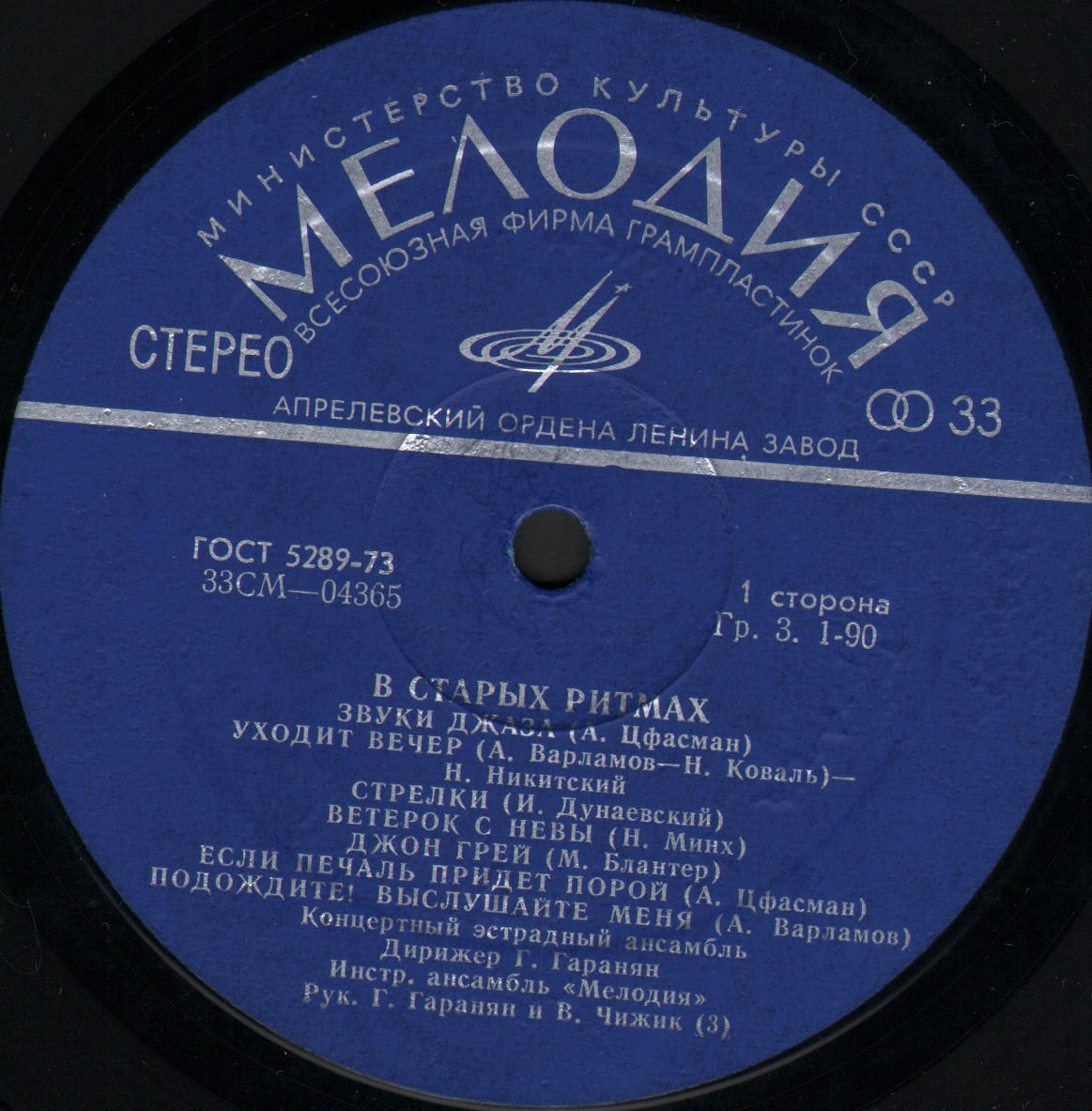 Ансамбль «Мелодия». В старых ритмах