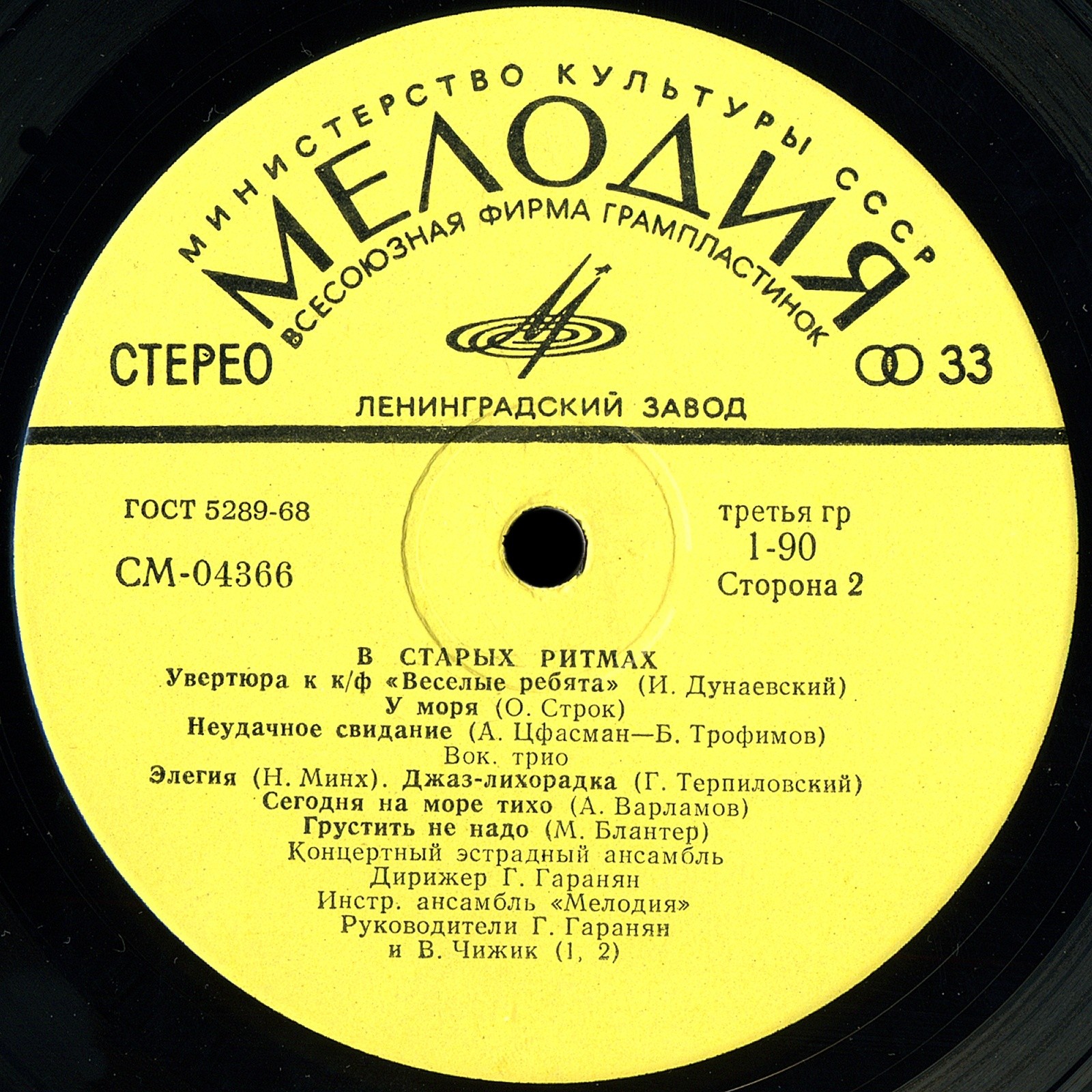 Ансамбль «Мелодия». В старых ритмах