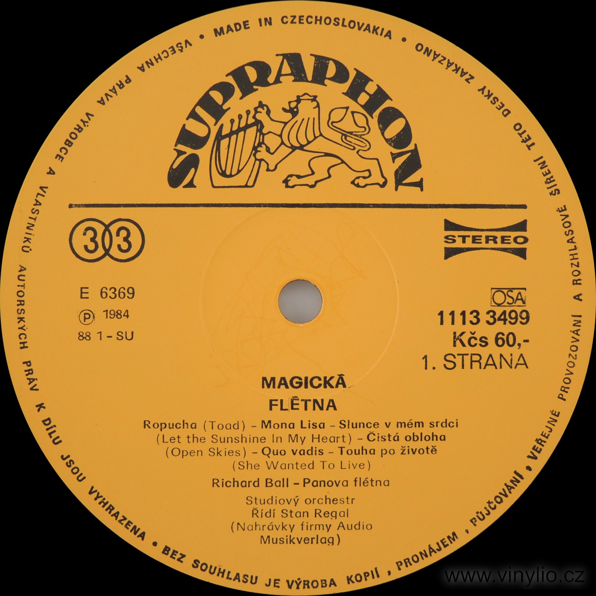 Richard Ball - Magická Flétna - Magic Flute [по заказу чешской фирмы SUPRAPHON 1113 3499]