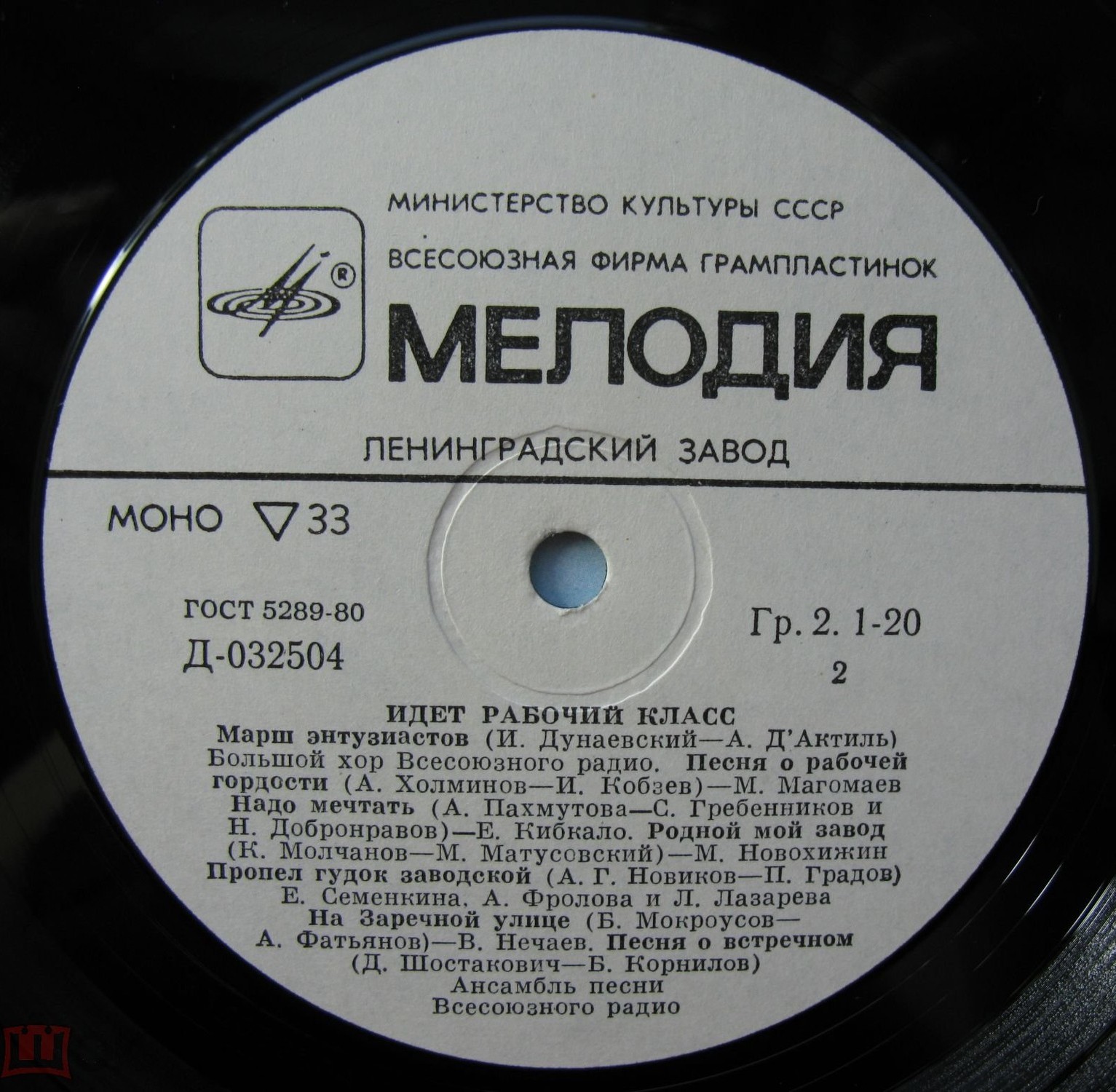 ИДЕТ РАБОЧИЙ КЛАСС