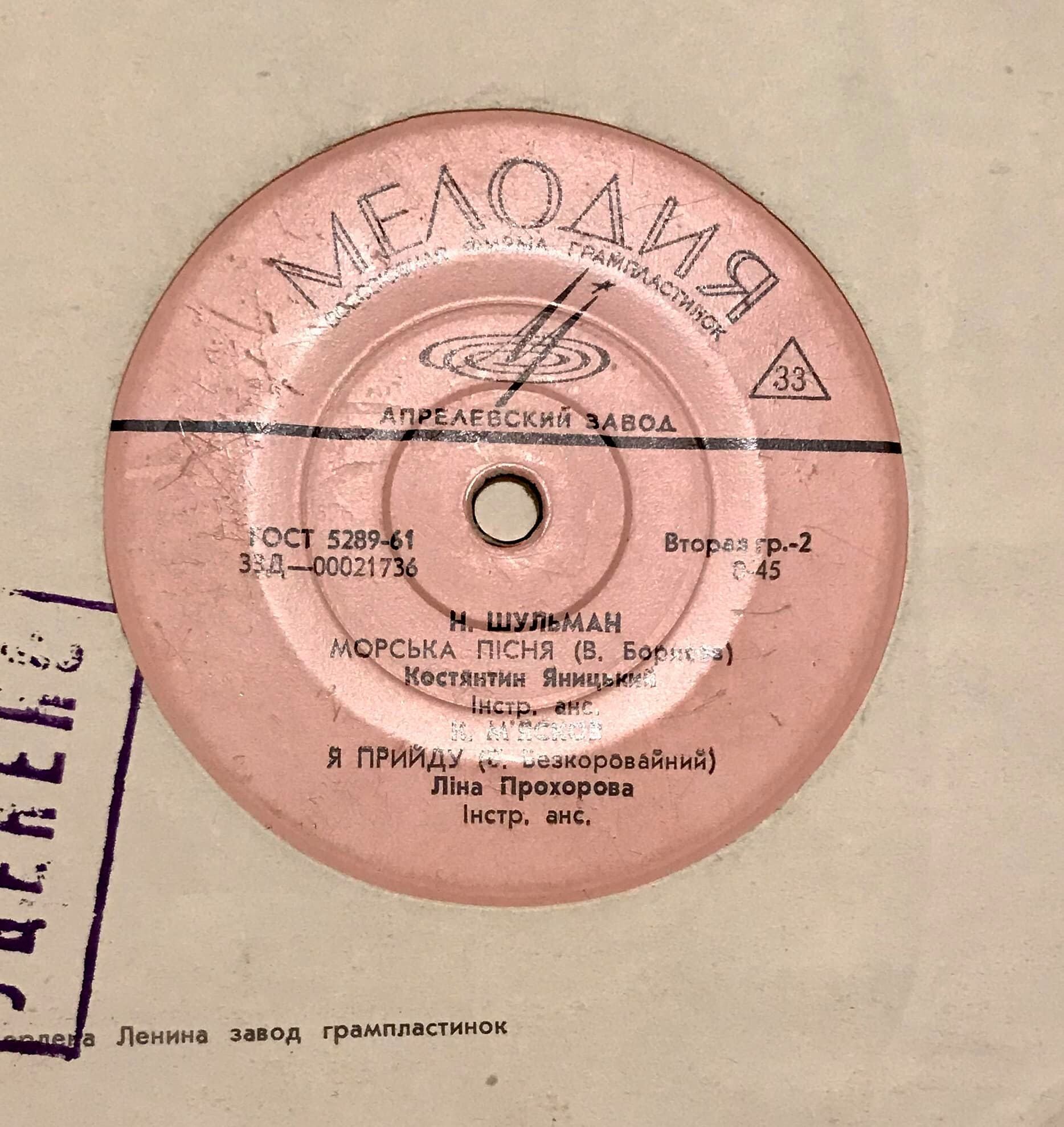 Украинская эстрада: Ю. Гуляев, К. Яницкий, Л. Прохорова