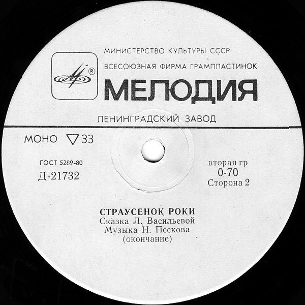 Страусенок Роки. Сказка Л. Васильевой
