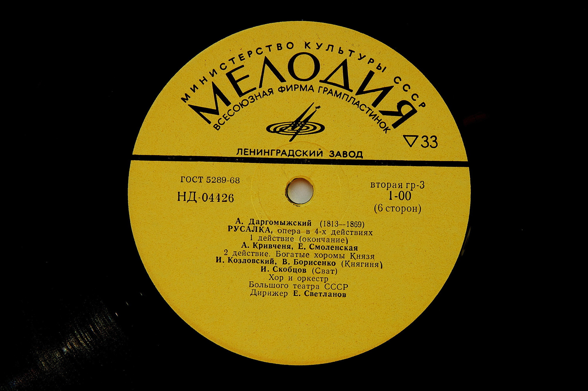 А. Даргомыжский: «Русалка», опера в четырех действиях