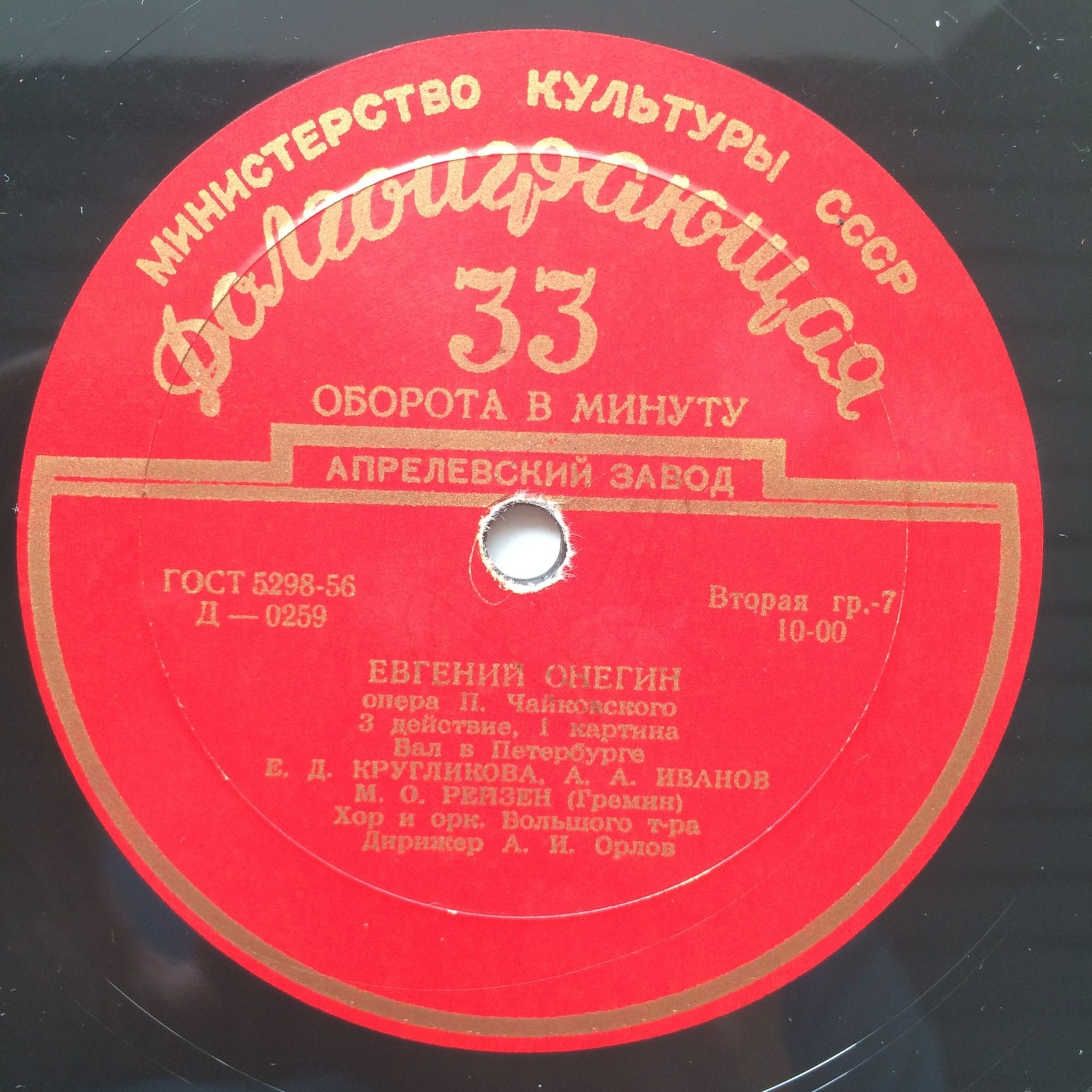 П. ЧАЙКОВСКИЙ (1840–1893): «Евгений Онегин», опера в 3 д.