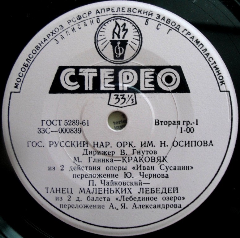 ГОС. АКАДЕМ. РУССКИЙ НАР. ОРКЕСТР им. Н. ОСИПОВА