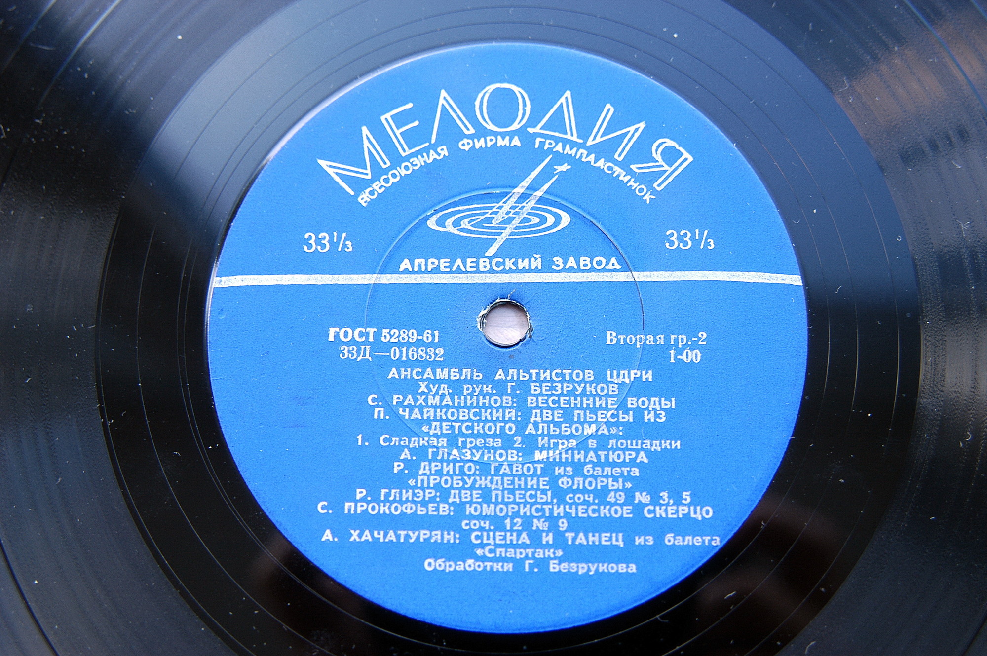 АНСАМБЛЬ АЛЬТИСТОВ ЦДРИ, худ. рук. Г. Безруков