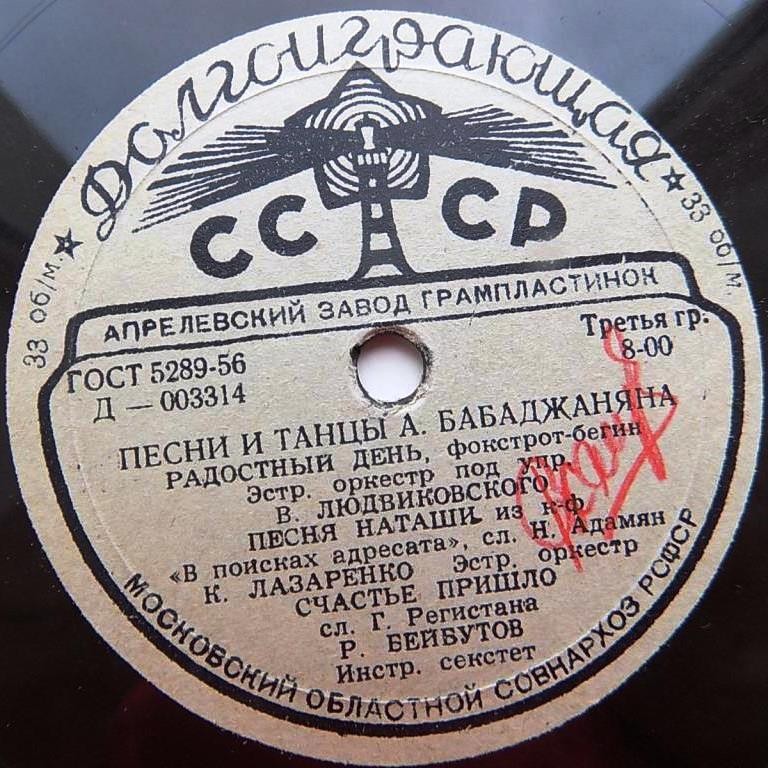 Песни и танцы А. Бабаджаняна