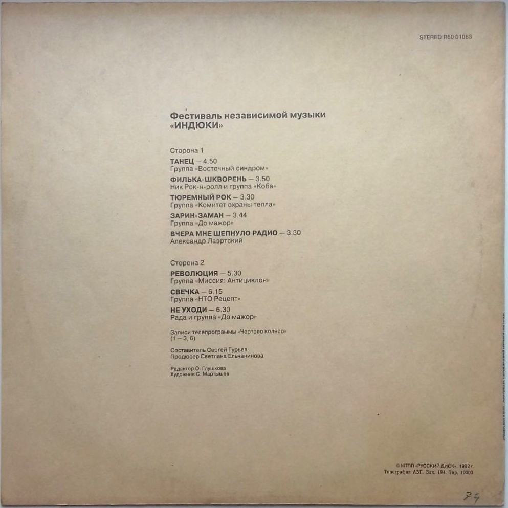 Фестиваль независимой музыки "Индюки"