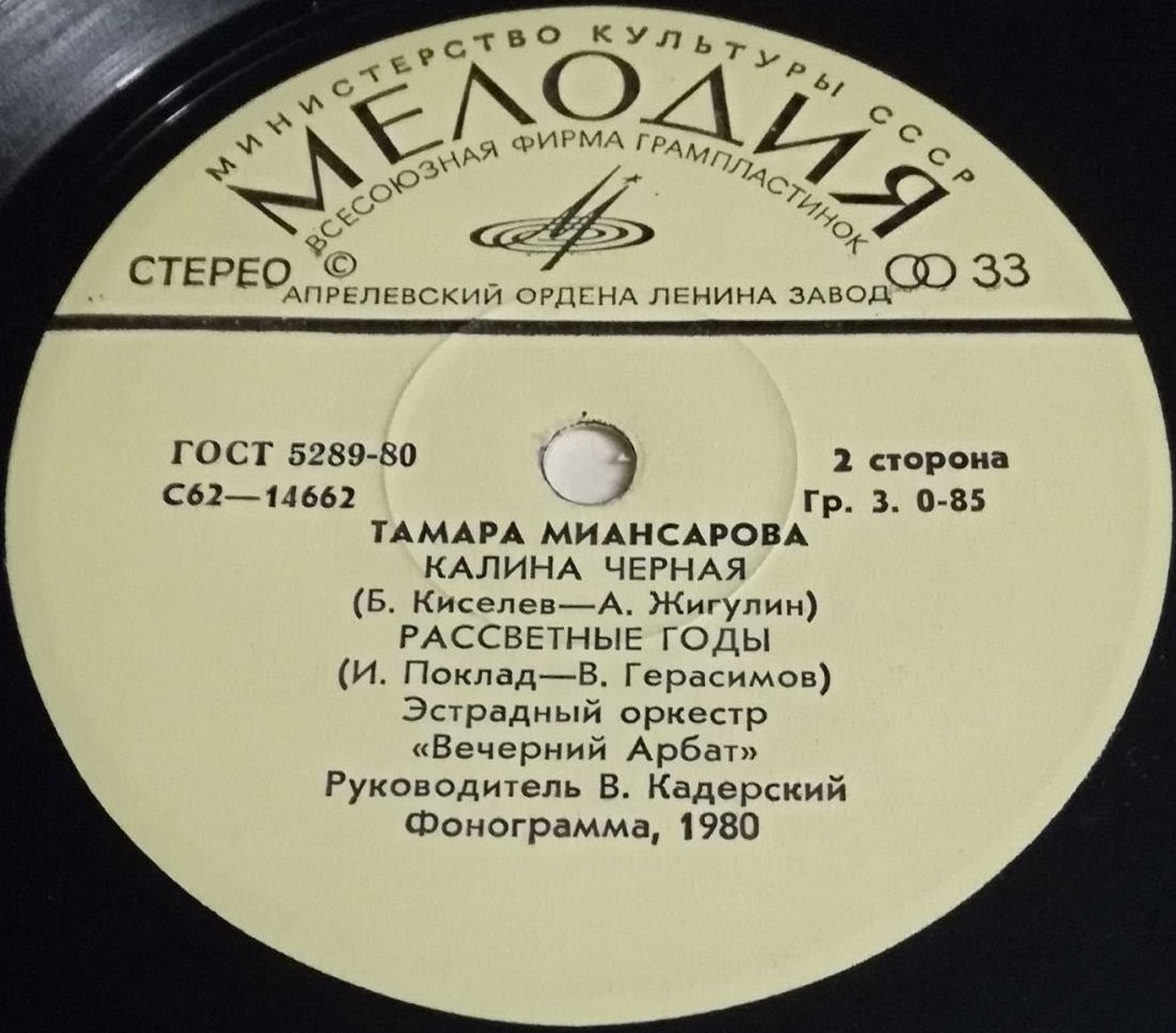 Тамара МИАНСАРОВА