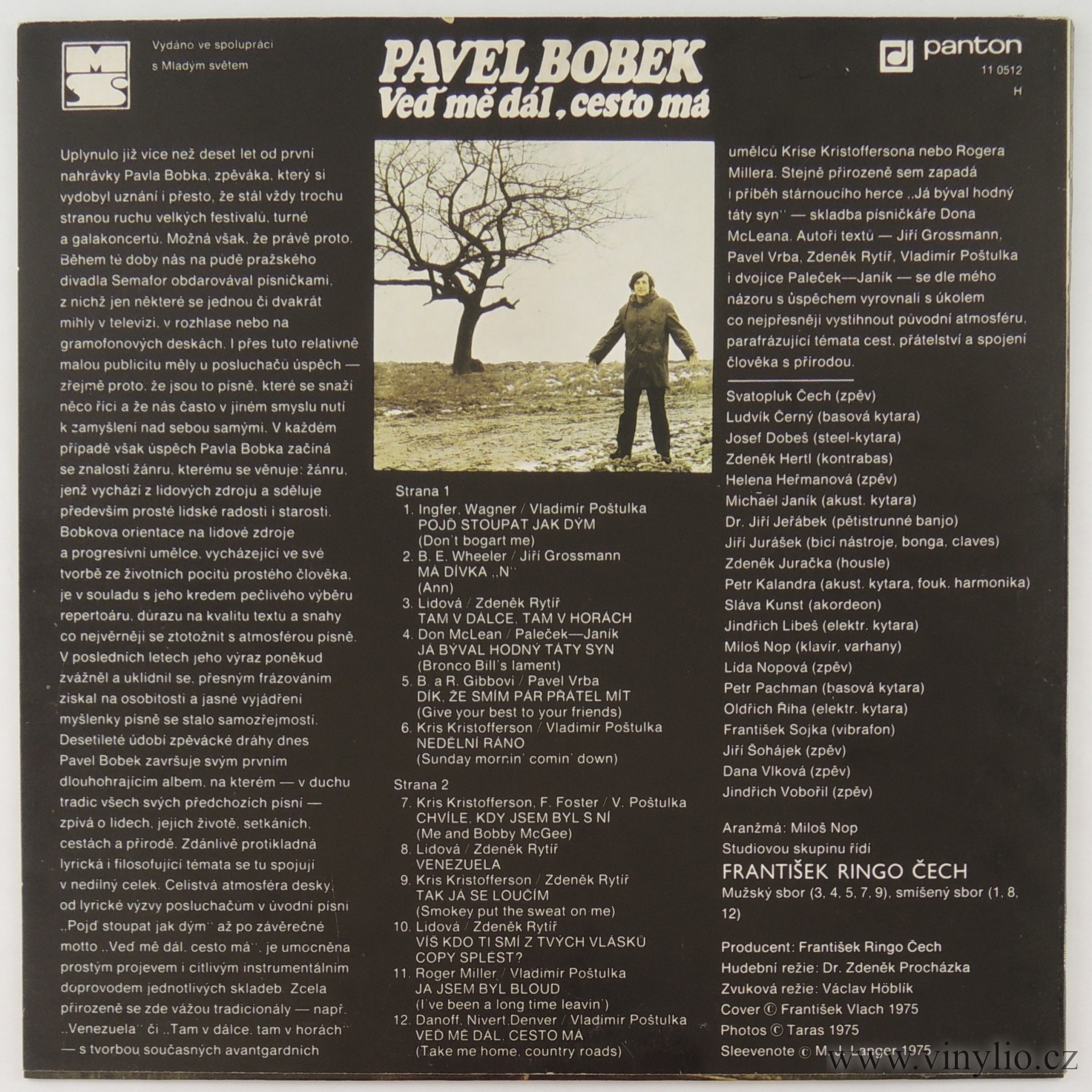 Pavel Bobek ‎– Veď Mě Dál, Cesto Má [по заказу чешской фирмы PANTON 11 0512]