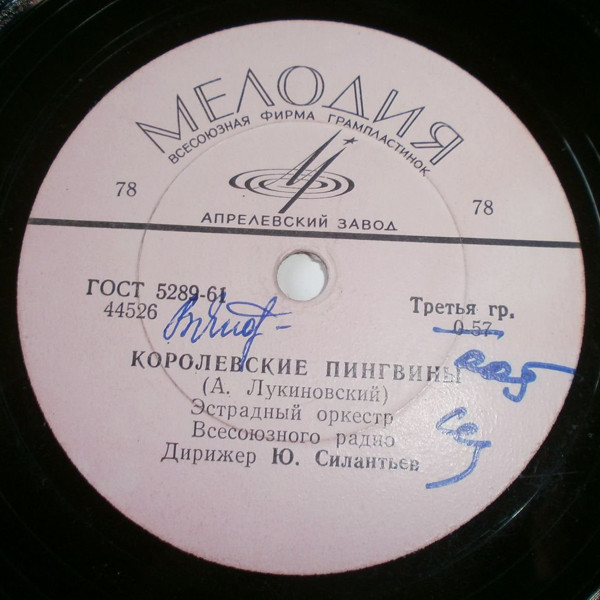 Эстрадный оркестр Всесоюзного радио, дирижер Ю. Силантьев