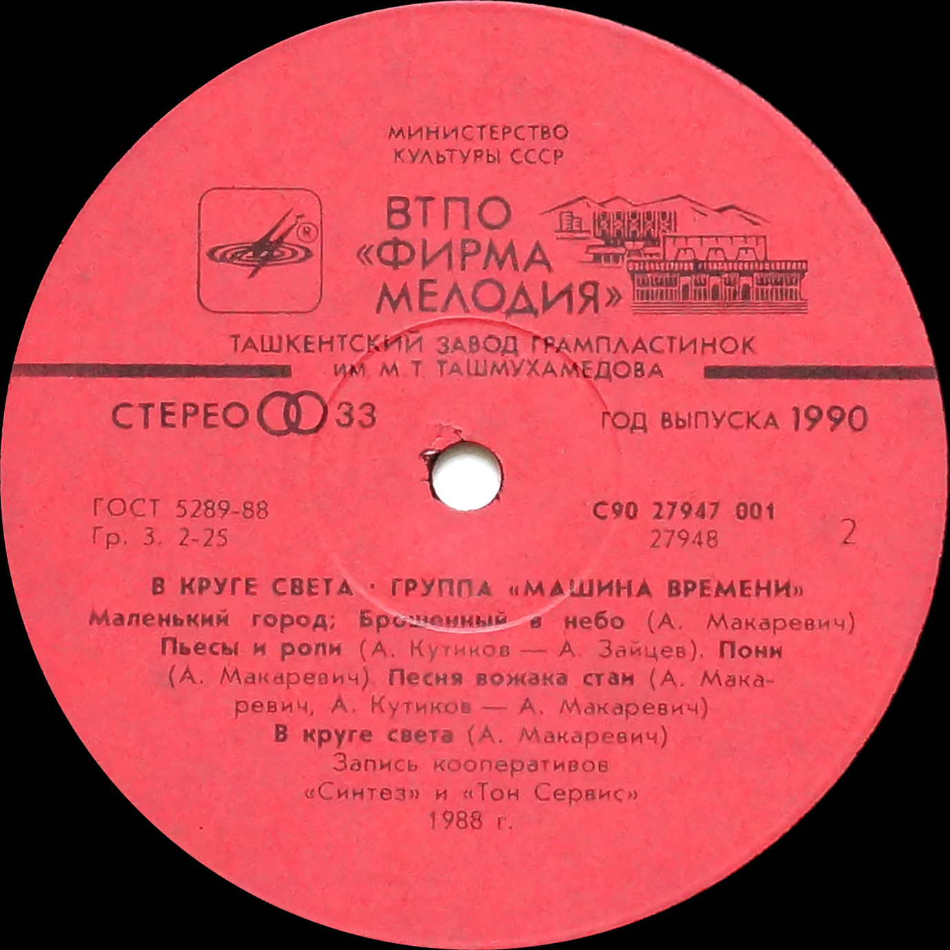 МАШИНА ВРЕМЕНИ. «В круге света»