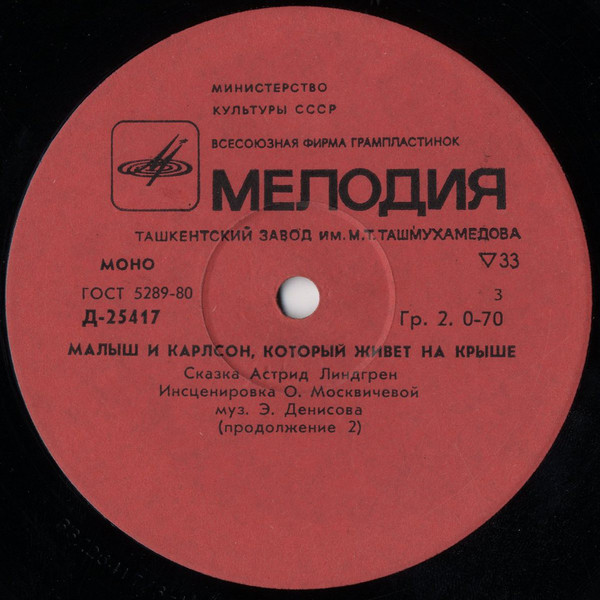 А. Линдгрен (1907-2002). Малыш и Карлсон, который живёт на крыше