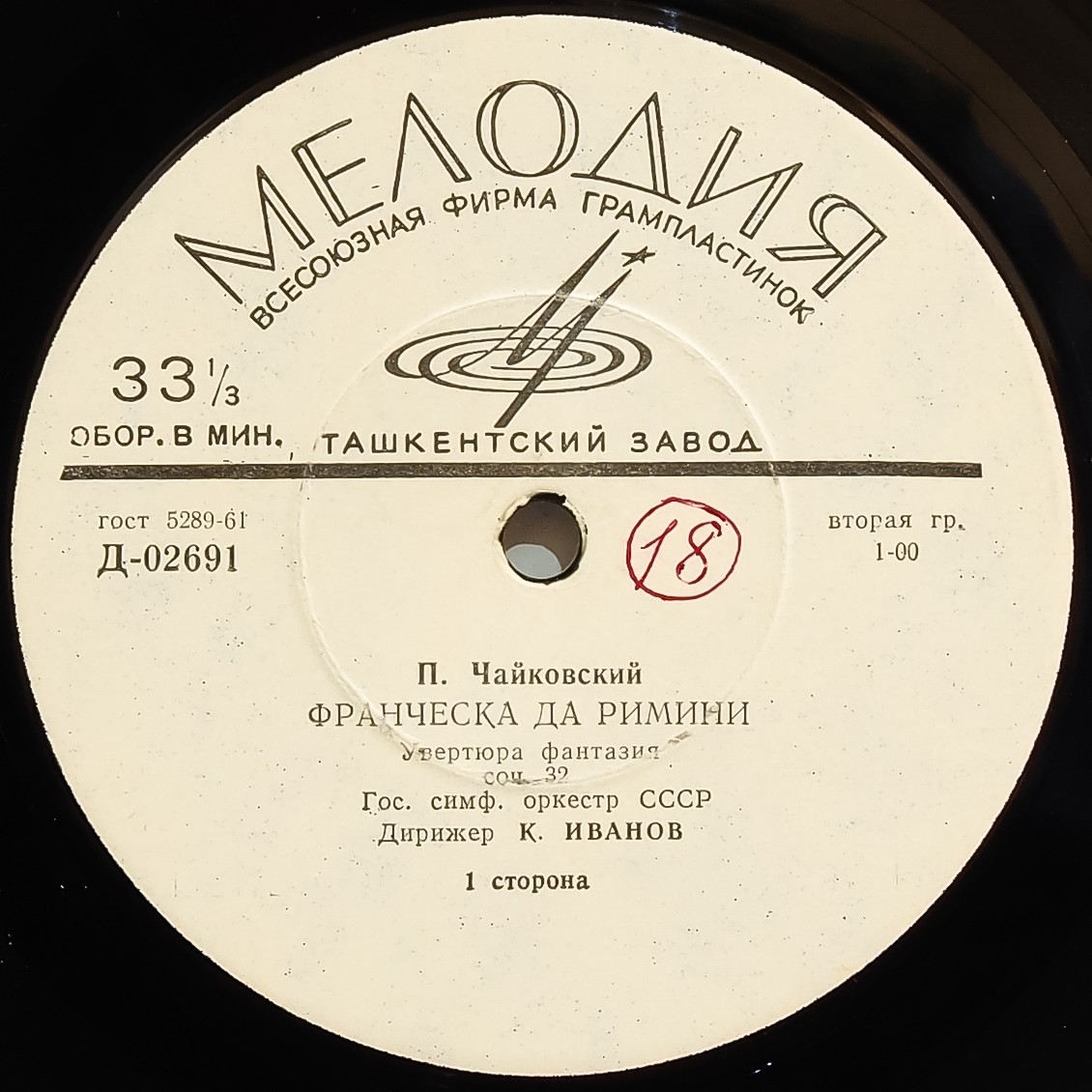 П. Чайковский: Франческа да Римини (фантазия), Фатум (симф. поэма)