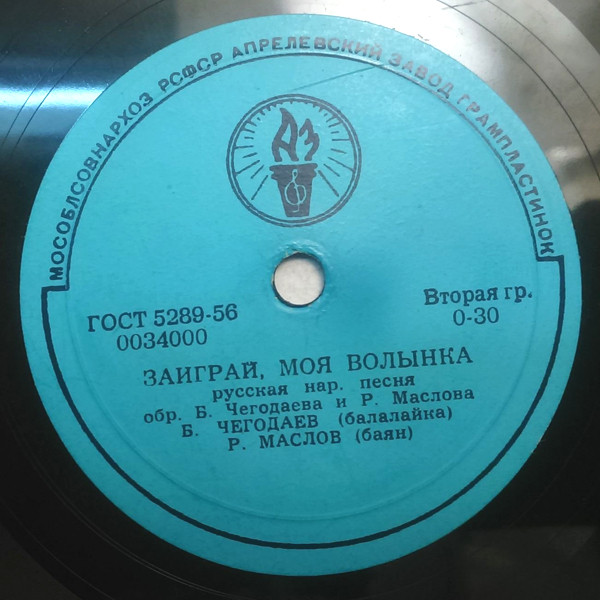 Р. МАСЛОВ (баян), Б. ЧЕГОДАЕВ (балалайка)