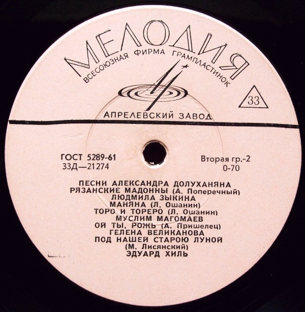 Песни Александра Долуханяна