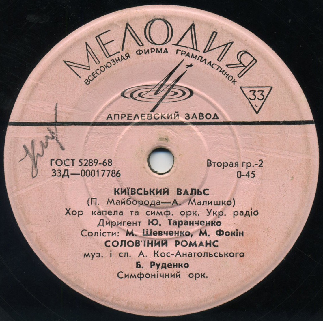 Песни украинских композиторов