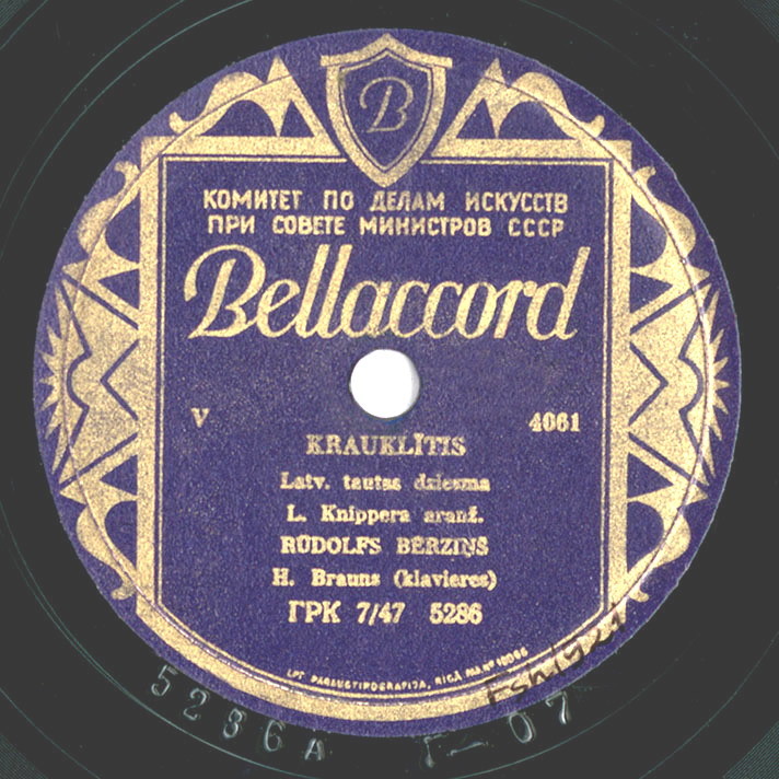 Rūdolfs Bērziņš — Krauklītis / Rīga dimd