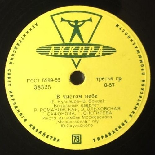 Вокальный квартет Р. Романовская, Э. Ольховская, Г. Сафонова, Т. Снегирева