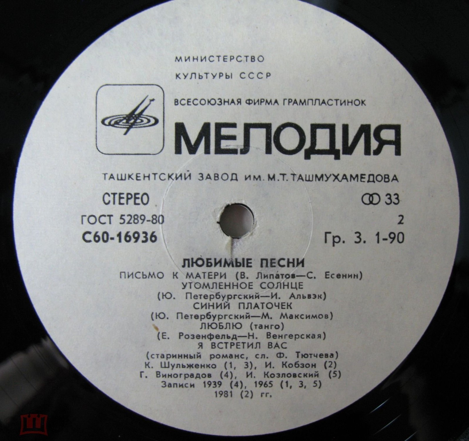 Любимые песни