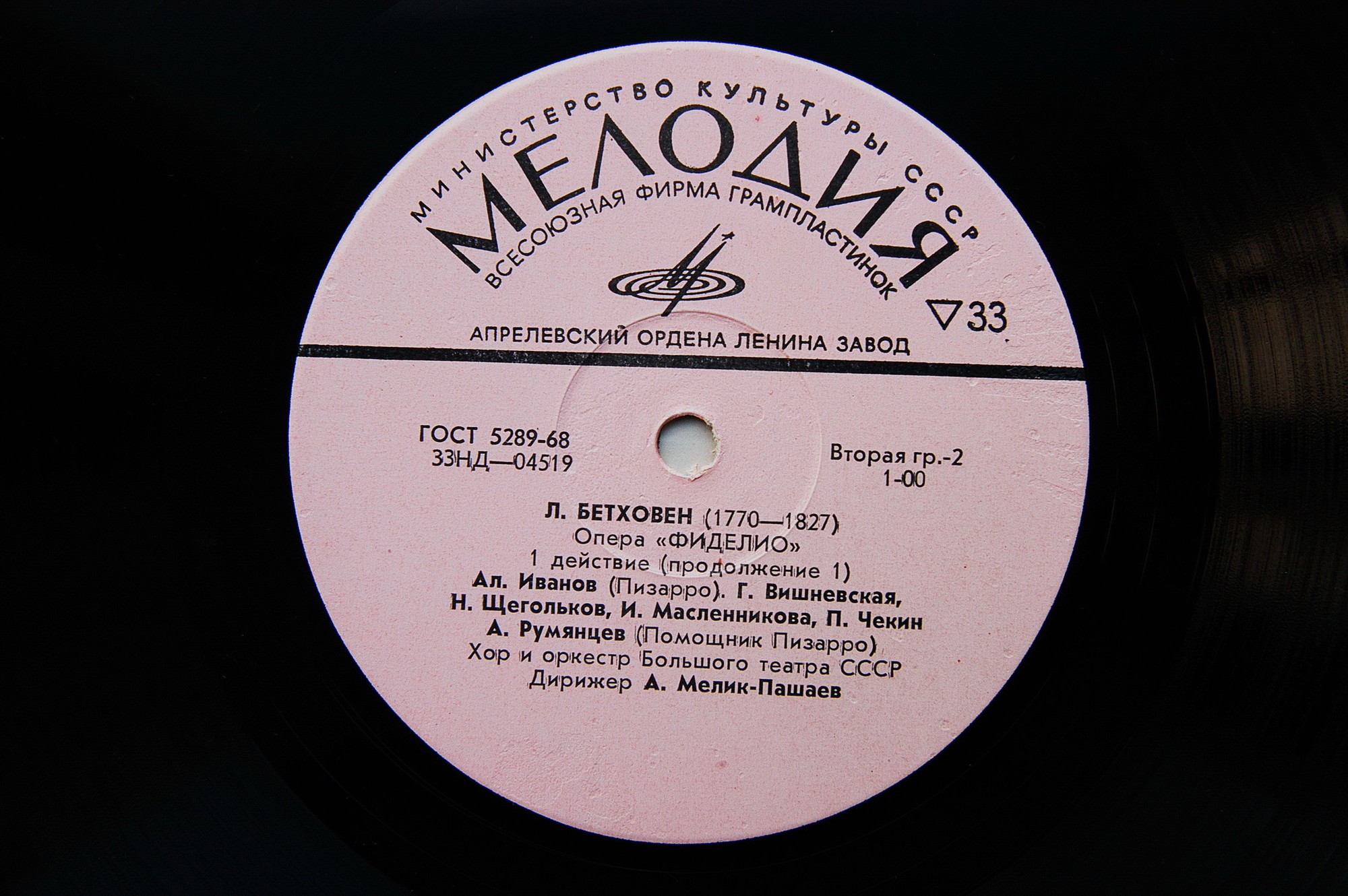 Л. Бетховен. «Фиделио», опера. А.Мелик-Пашаев