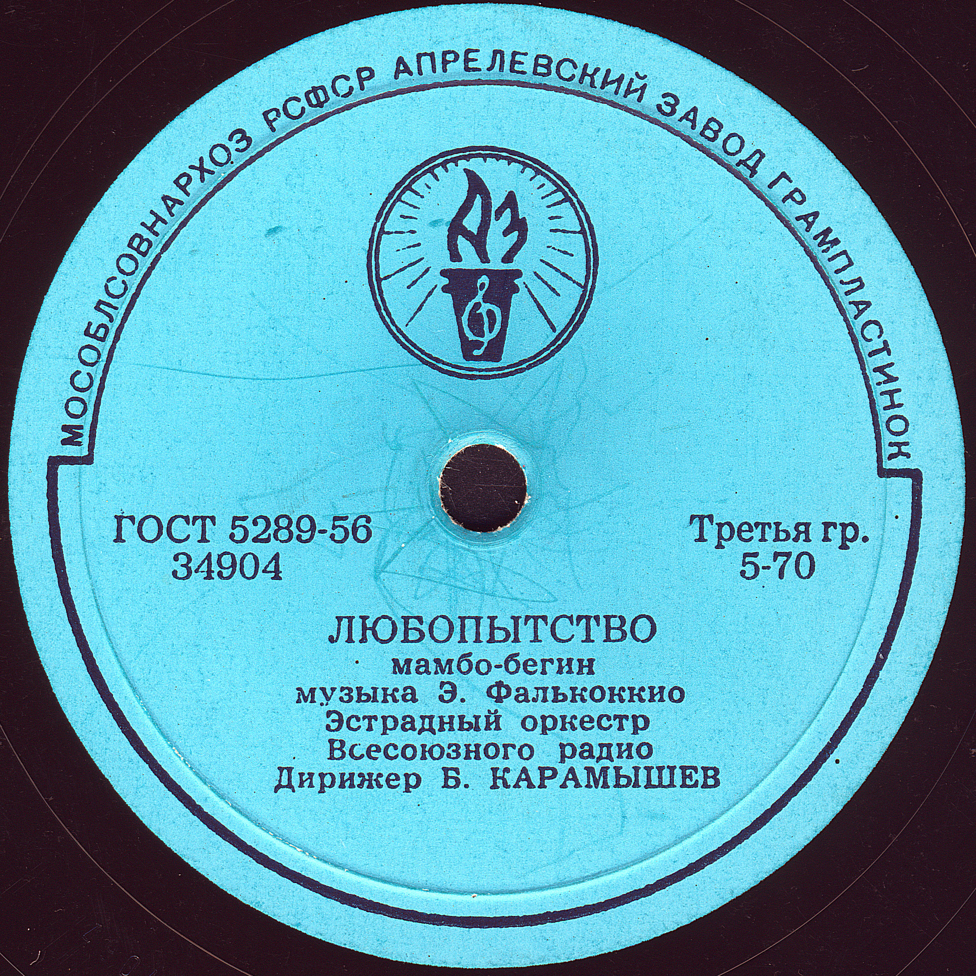 Эстрадный оркестр ВР - Я миланец / Любопытство