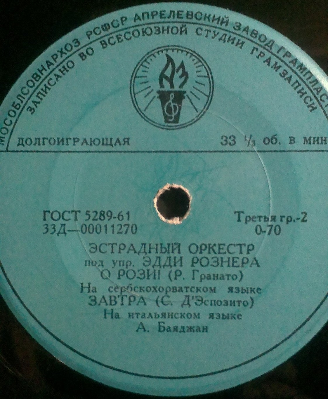 ЭСТРАДНЫЙ ОРКЕСТР п/у Э. РОЗНЕРА