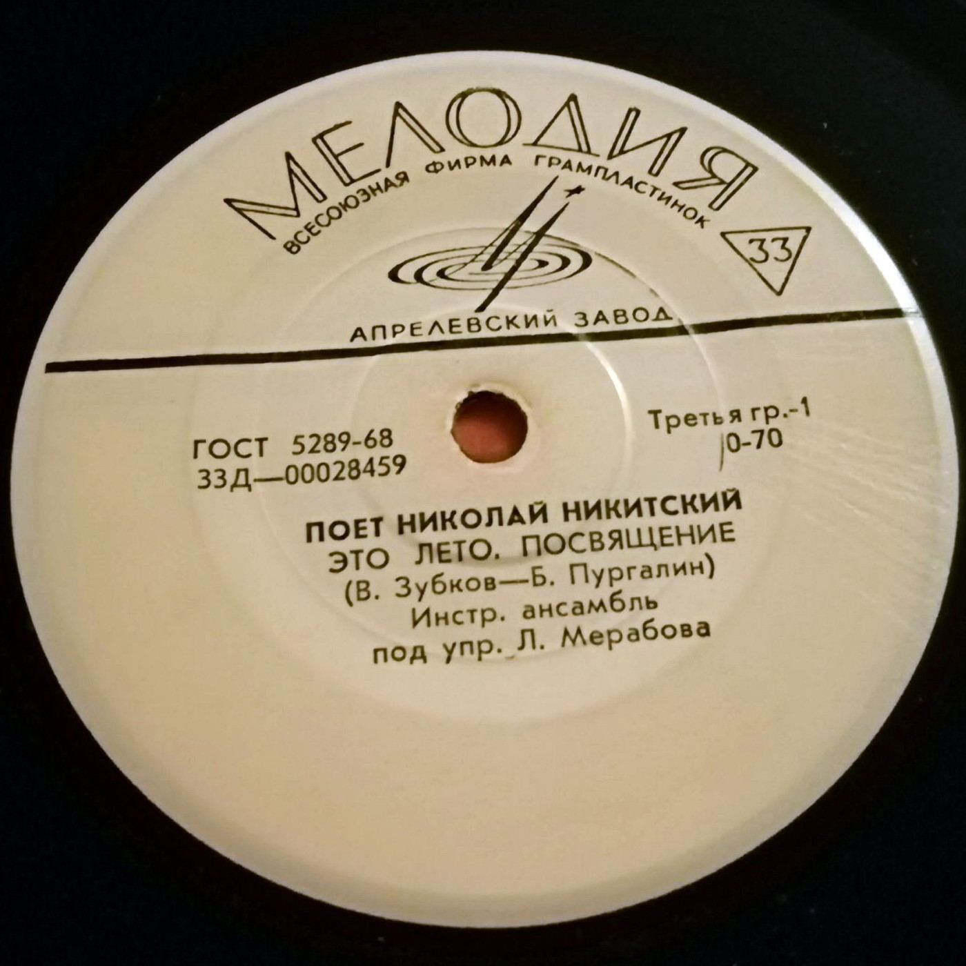 Поёт Николай НИКИТСКИЙ