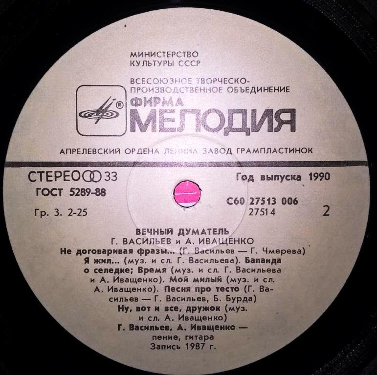 Алексей Иващенко и Георгий Васильев. Вечный думатель