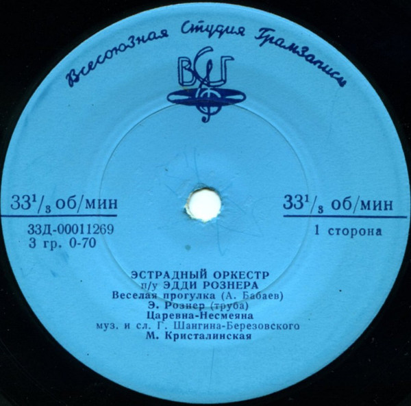 ЭСТРАДНЫЙ ОРКЕСТР п/у Э. РОЗНЕРА