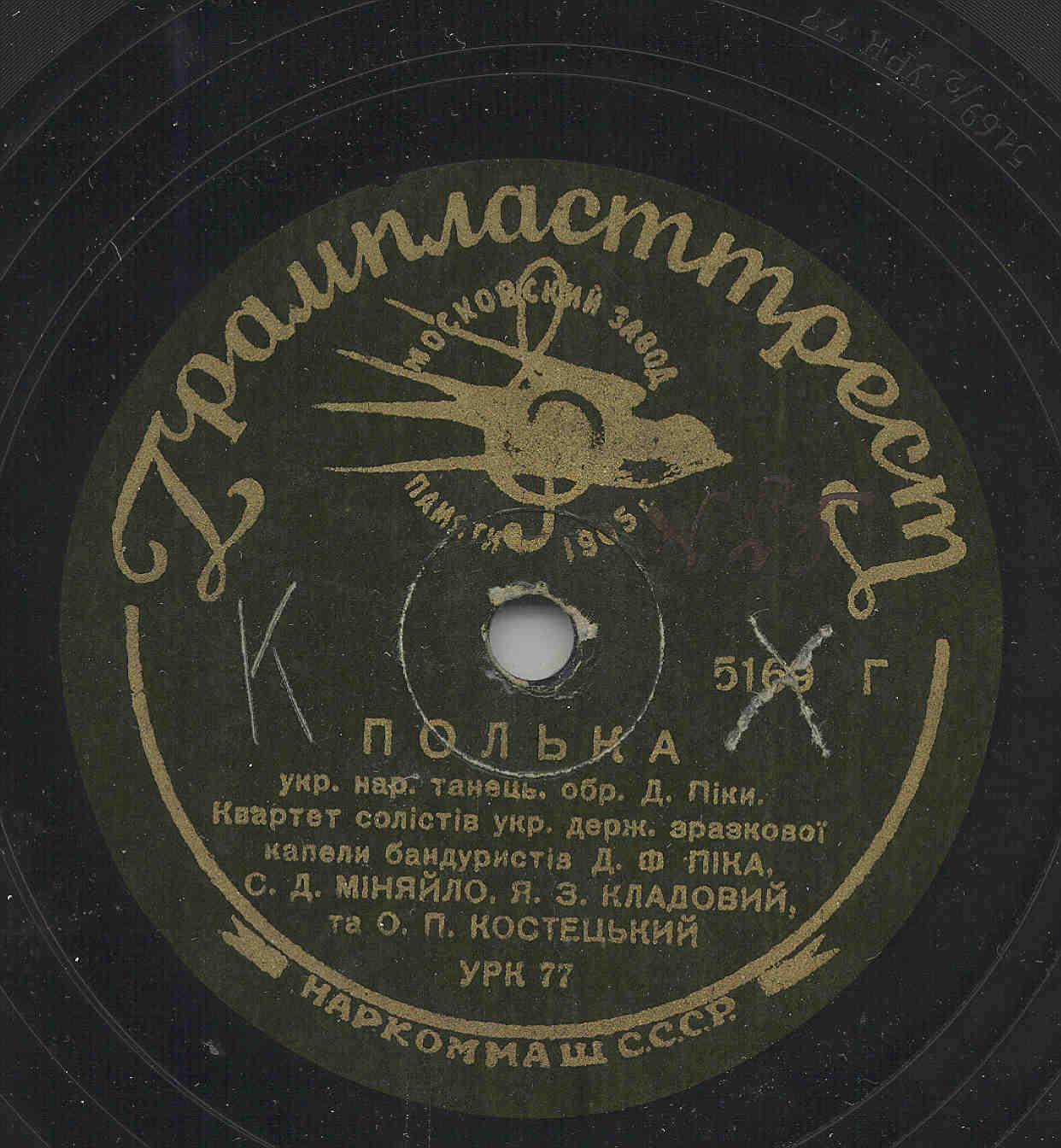 Квінтет солiстiв Укр. капели бандуристiв – Полька // Квартет солiстiв Укр. капели бандуристiв – Полька