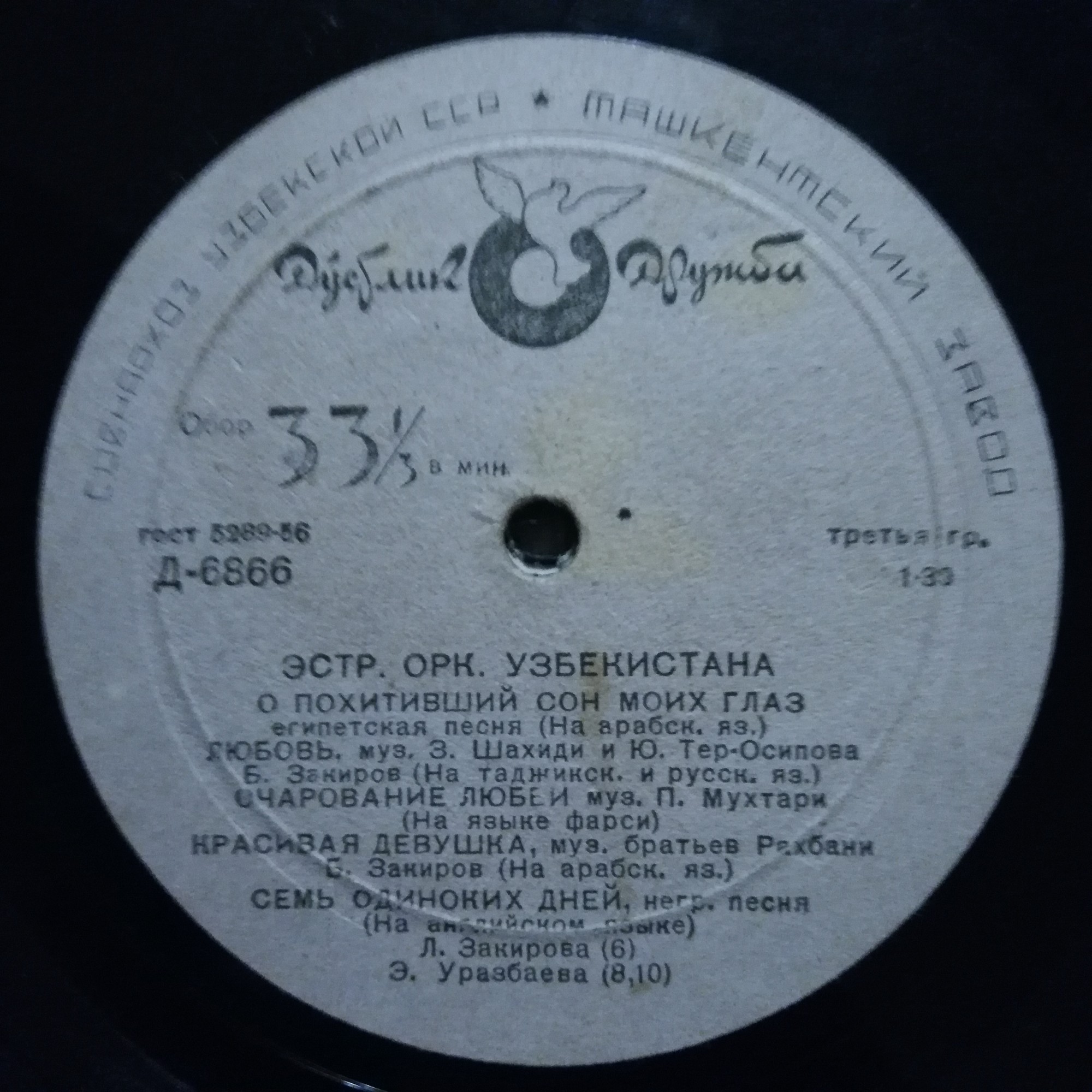 Эстрадный оркестр Узбекистана, дирижёр А. Нестеров
