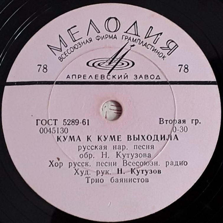 Хор русской песни ВР — Сели девки на лужок / Кума к куме выходила