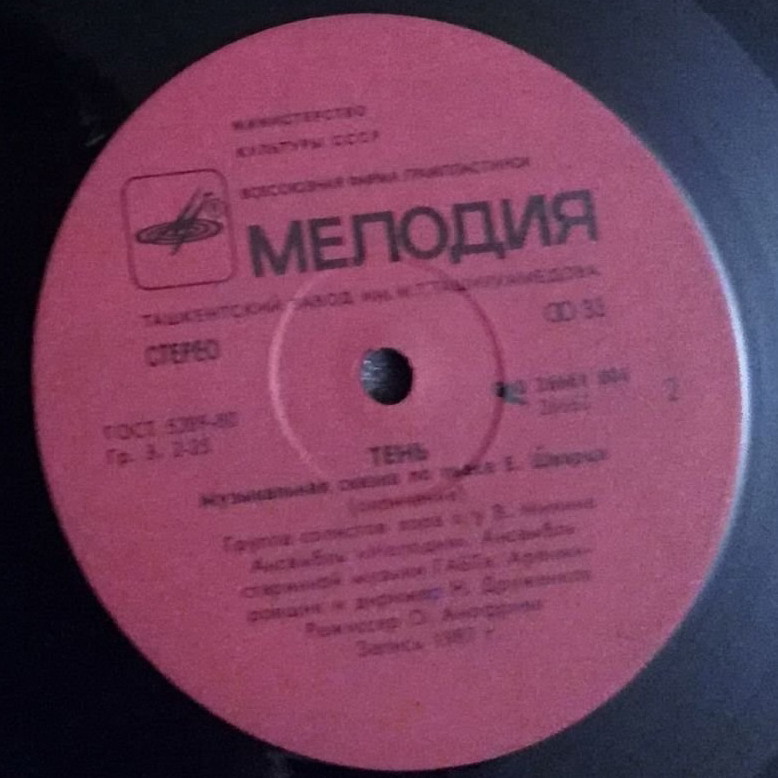 «ТЕНЬ». Музыкальная сказка по пьесе Евгения Шварца