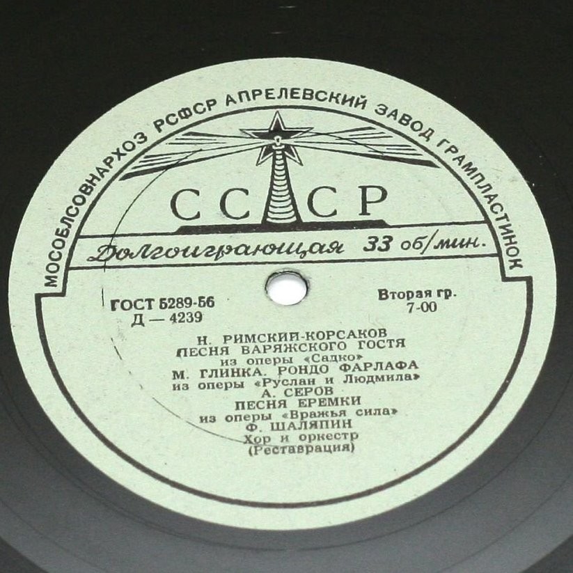 Ф. И. Шаляпин (бас)