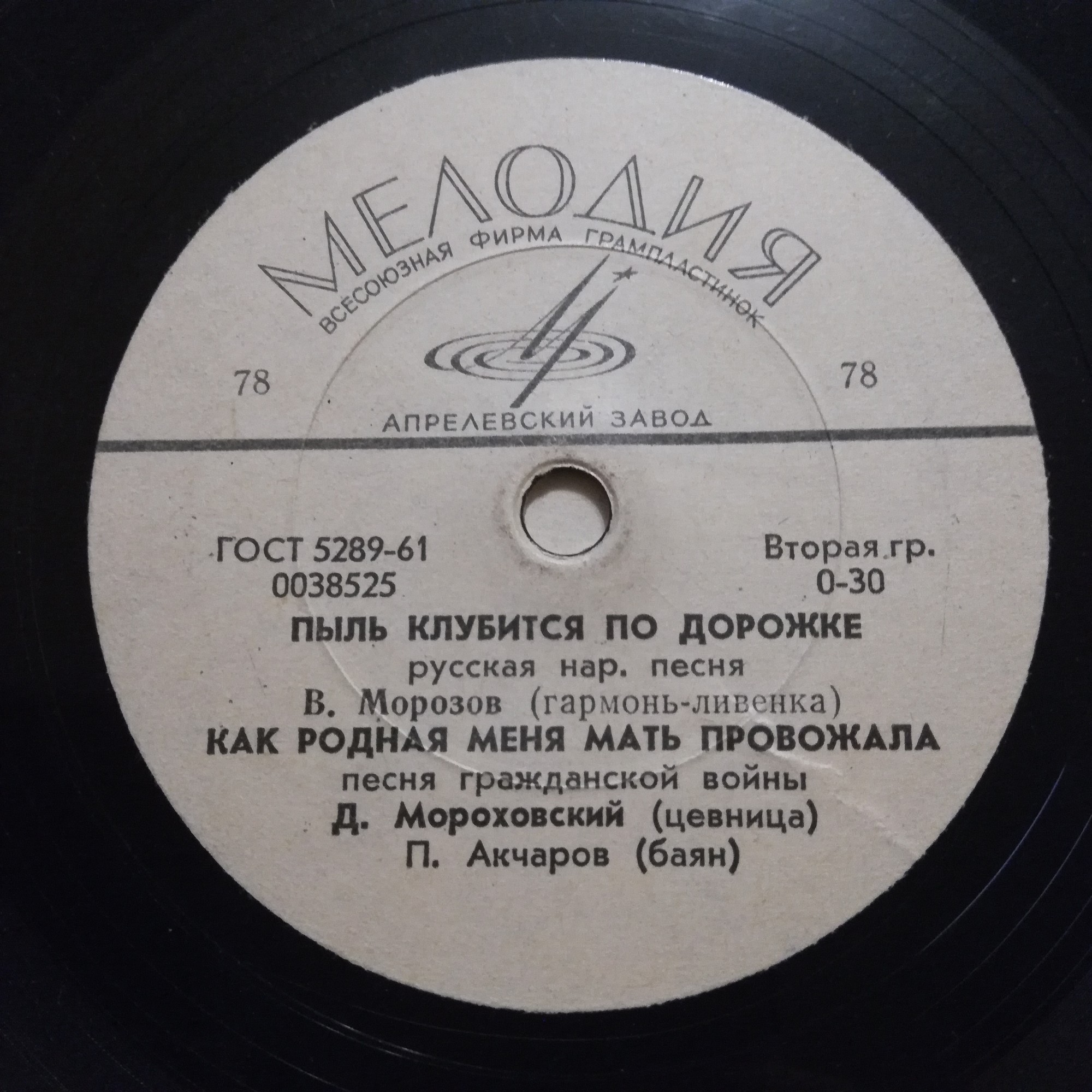 Пыль клубится по дорожке; Как родная меня мать провожала / У нас нынче субботея; Камаринская