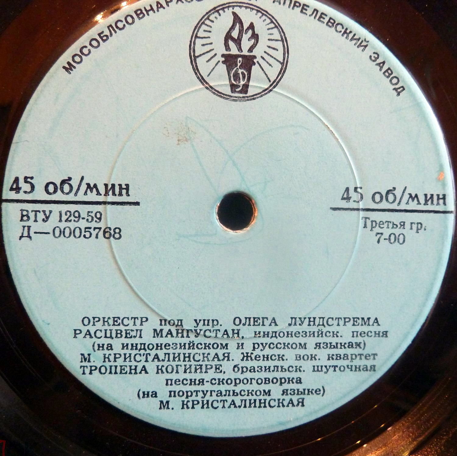 Оркестр п/у О. ЛУНДСТРЕМА