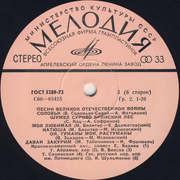 Песни Великой Отечественной войны
