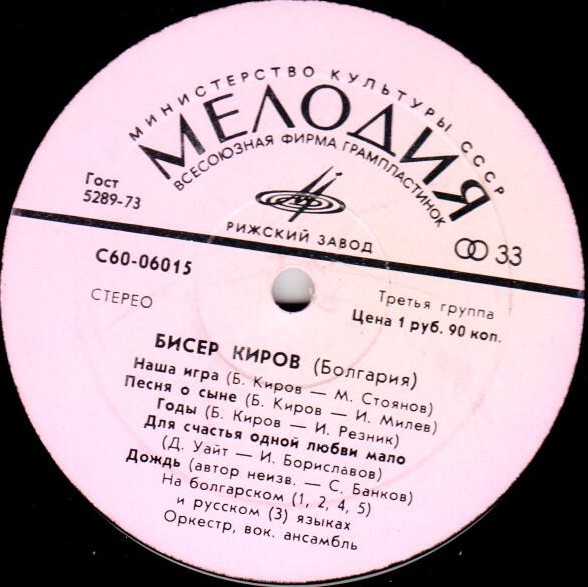 Бисер КИРОВ (Болгария)