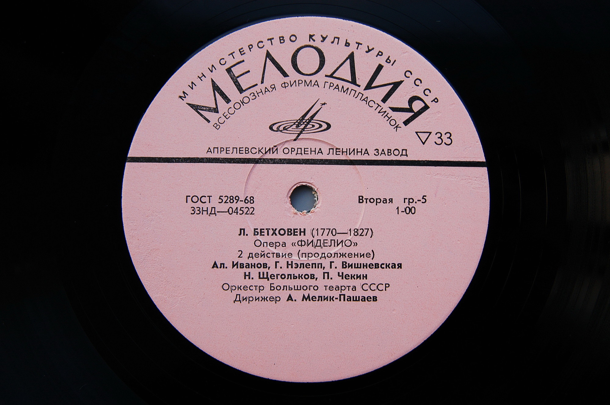 Л. Бетховен. «Фиделио», опера. А.Мелик-Пашаев
