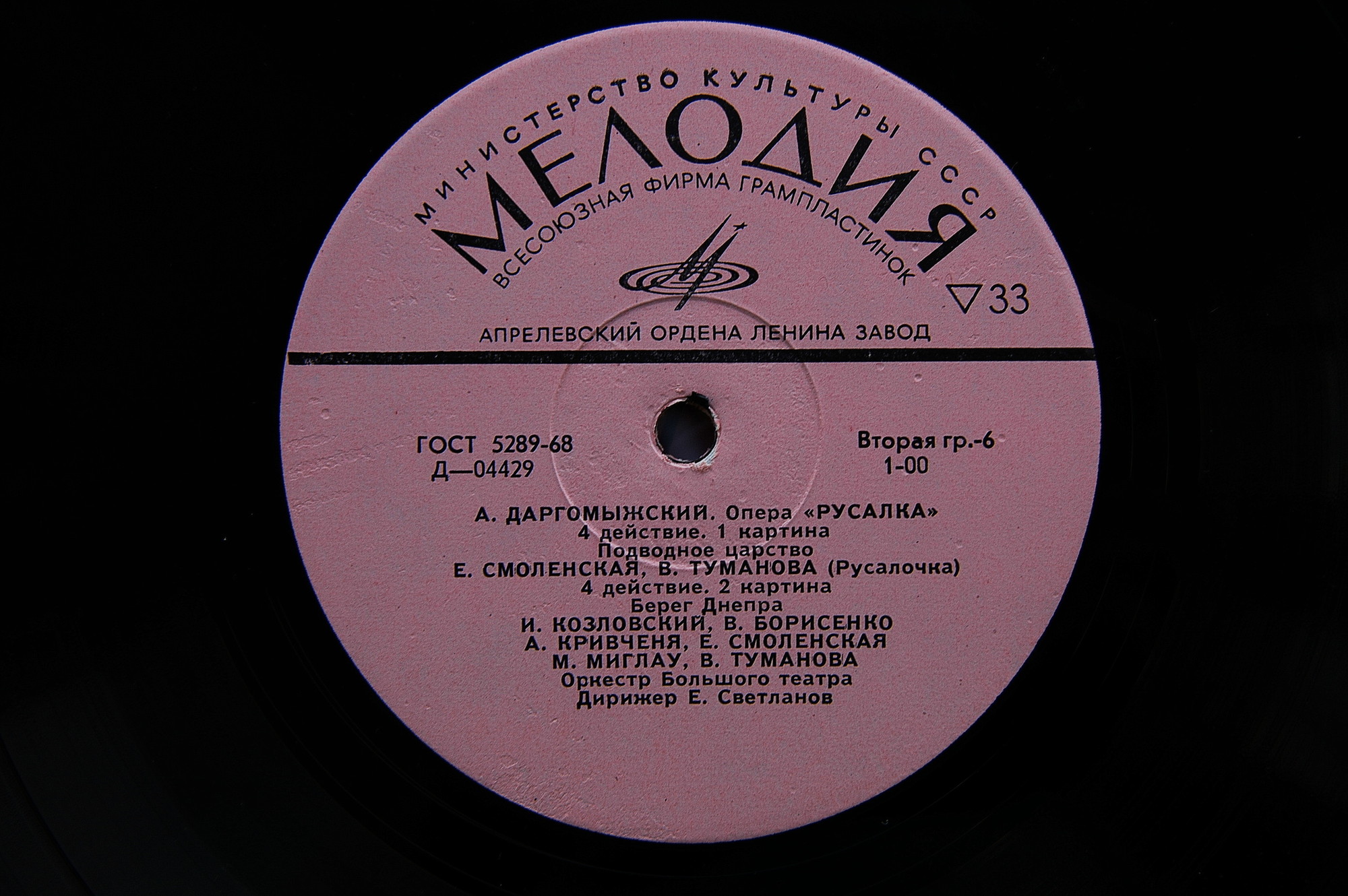 А. Даргомыжский: «Русалка», опера в четырех действиях