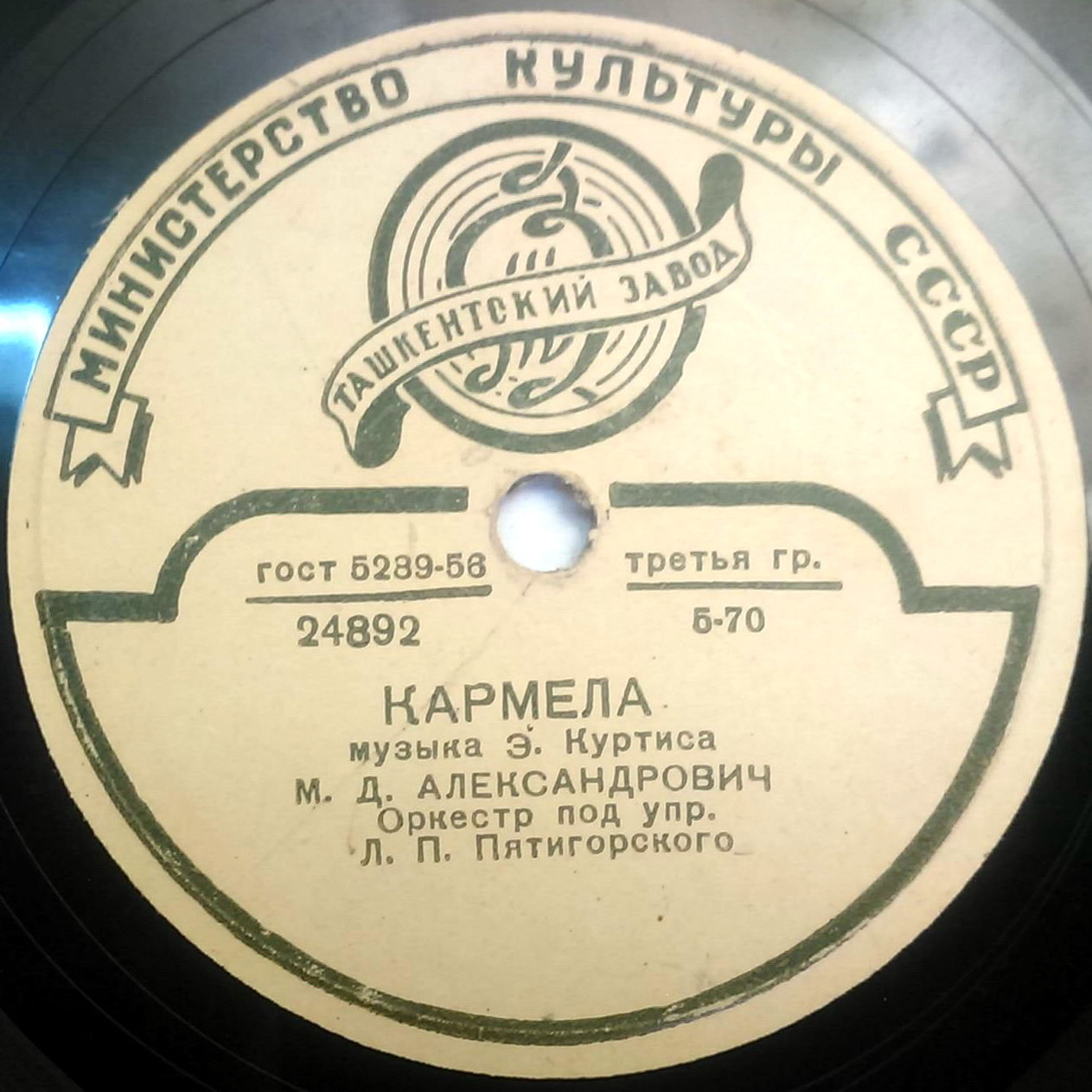 М. Д. Александрович — О моё солнце / Кармела