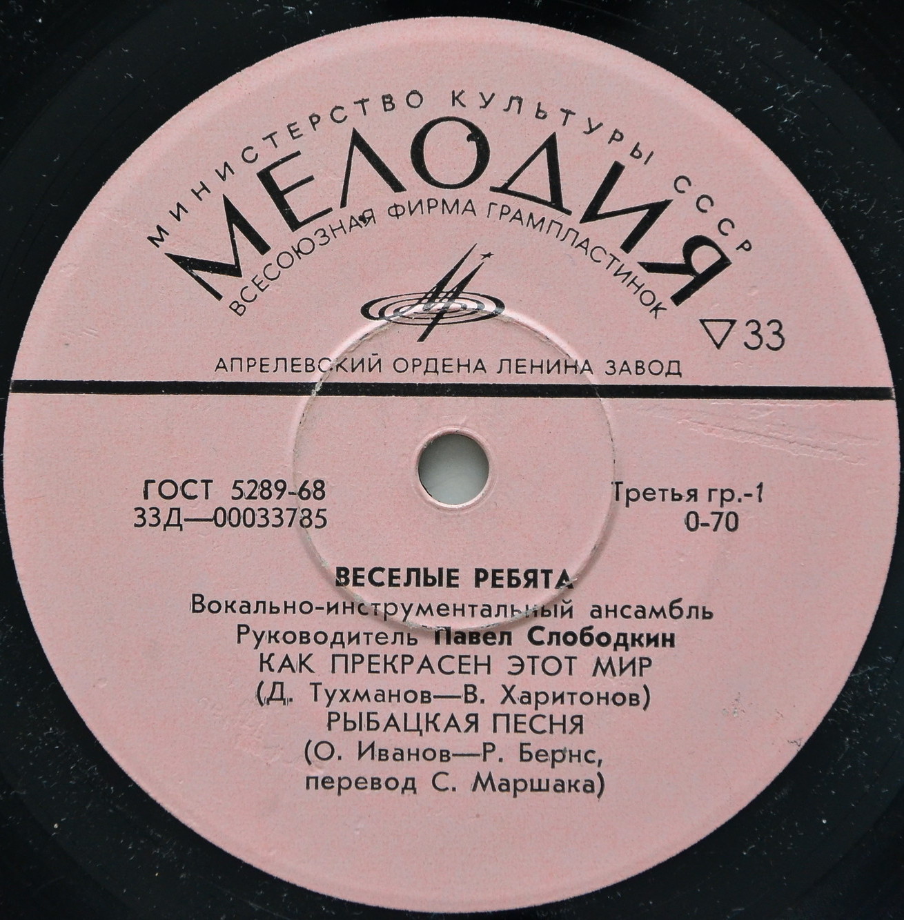 ВИА "ВЕСЕЛЫЕ РЕБЯТА". Руководитель Павел Слободкин