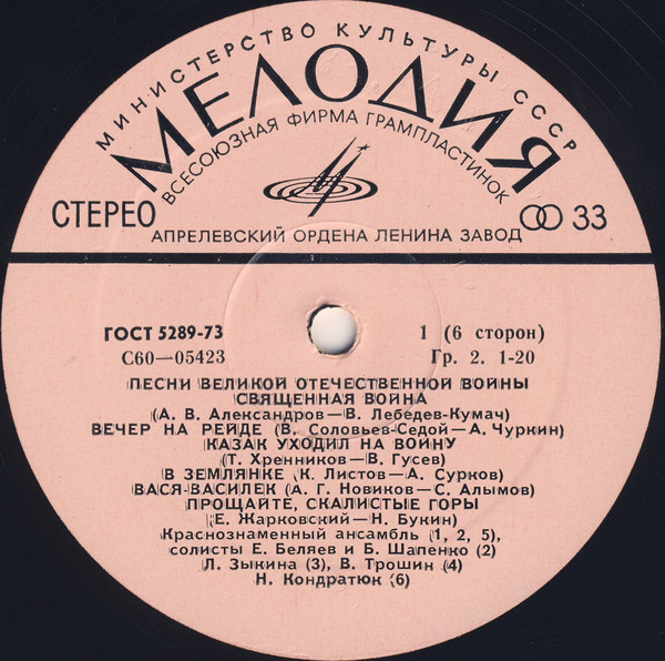 Песни Великой Отечественной войны