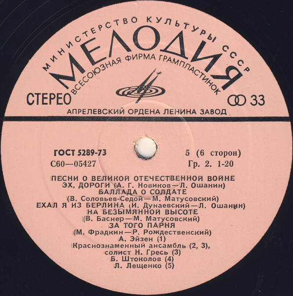 Песни Великой Отечественной войны